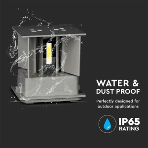 Applique LED da esterno 11W IP65 grigia V-TAC VT-759-12-G - foto 6