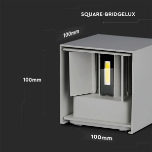 Applique LED da esterno 11W IP65 grigia V-TAC VT-759-12-G - foto 11
