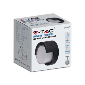 Applique LED da esterno 12W IP65 nera V-TAC VT-827 - foto 3