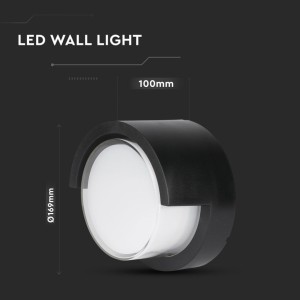 Applique LED da esterno 12W IP65 nera V-TAC VT-827 - foto 9
