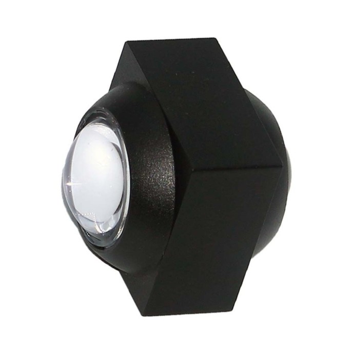 Applique LED da esterno 2W doppio fascio IP54 nera V-TAC VT-2503