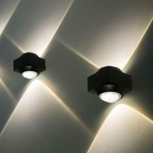 Applique LED da esterno 2W doppio fascio IP54 nera V-TAC VT-2503 - foto 2
