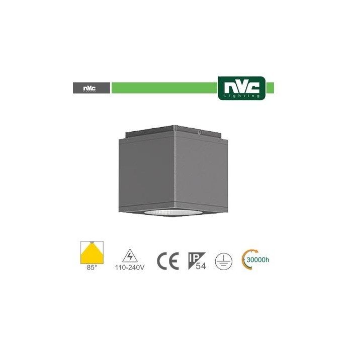 Downlight Cubo LED IP54 da soffitto - 8W 640lm 3000k 30° Downlight Cubo LED IP54 da soffitto - 8W 640lm 3000k 30°