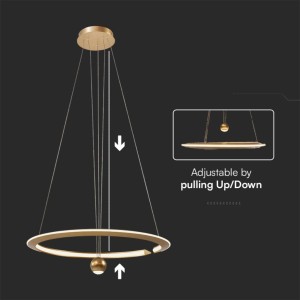 Lampadario LED a sospensione 45W anello V-TAC VT-10126 - foto 4