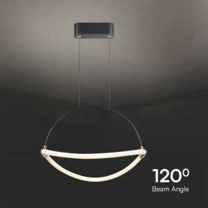 Lampadario LED a sospensione 12W nero V-TAC VT-10124 - foto 6