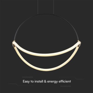Lampadario LED a sospensione 16W nero V-TAC VT-10125 - foto 3