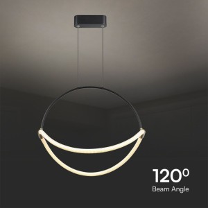Lampadario LED a sospensione 16W nero V-TAC VT-10125 - foto 6