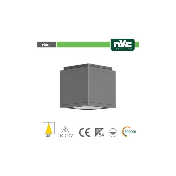 Downlight Cubo LED IP54 da soffitto - 12W 960lm 3000k 85° Downlight Cubo LED IP54 da soffitto - 12W 960lm 3000k 85°