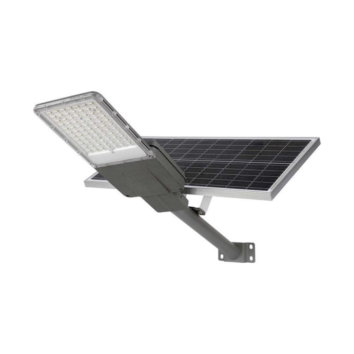 Armatura stradale LED solare 35W IP65 pannello 70W grigia V-TAC VT-15300ST