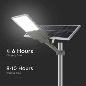 Armatura stradale LED solare 35W IP65 pannello 70W grigia V-TAC VT-15300ST - foto 4
