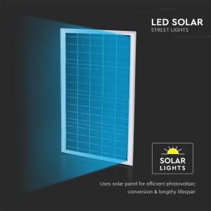 Armatura stradale LED solare 35W IP65 pannello 70W grigia V-TAC VT-15300ST - foto 5
