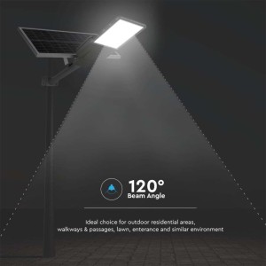 Armatura stradale LED solare 35W IP65 pannello 70W grigia V-TAC VT-15300ST - foto 7