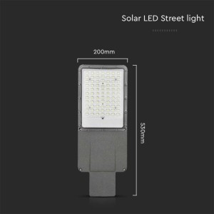 Armatura stradale LED solare 35W IP65 pannello 70W grigia V-TAC VT-15300ST - foto 15