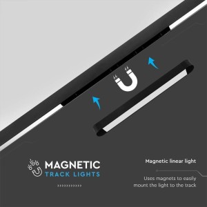 Faretto LED lineare da binario magnetico Slim 14W nero V-TAC VT-4211 - foto 4
