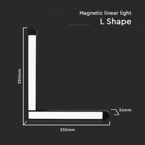 Faretto LED da binario magnetico 25W 48V nero V-TAC VT-42025 - foto 8
