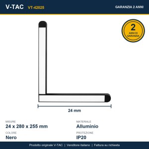 Faretto LED da binario magnetico 25W 48V nero V-TAC VT-42025 - foto 10