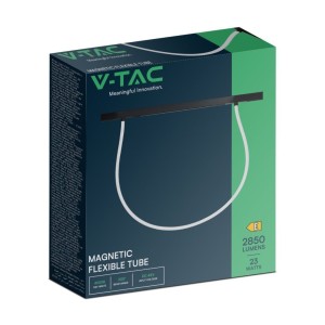 Illuminazione da binario tubo LED flessibile 23W 48V nero V-TAC VT-42024 - foto 3
