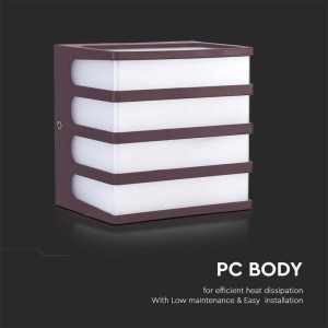 Applique LED da esterno 8W IP65 marrone V-TAC VT-732 - foto 4