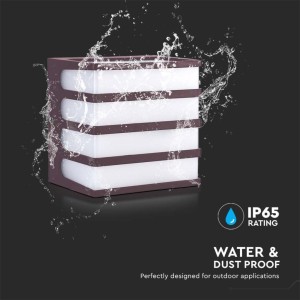 Applique LED da esterno 8W IP65 marrone V-TAC VT-732 - foto 6