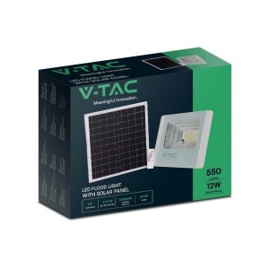 Faro LED solare 12W IP65 con telecomando V-TAC VT-25W - foto 4