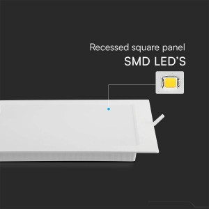 Pannello LED 18W quadrato da incasso bianco V-TAC VT-61018 - foto 5