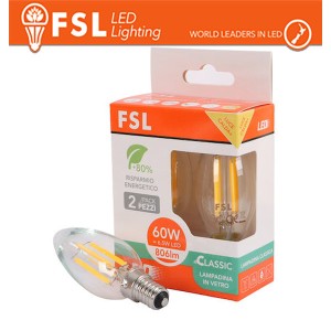 Lampadina LED Filamento C35...