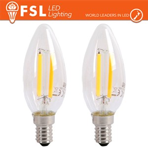 Lampadina LED Filamento C35 6,5W 3000K E14 FSL - 2 pezzi - foto 2