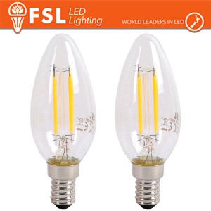 Lampadina LED Filamento Olive C35 4W 3000K E14 FSL confezione da 2 - foto 2