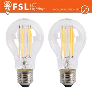 Lampadina LED filamento A60 8.5W 3000K E27, 2 pezzi FSL - foto 2