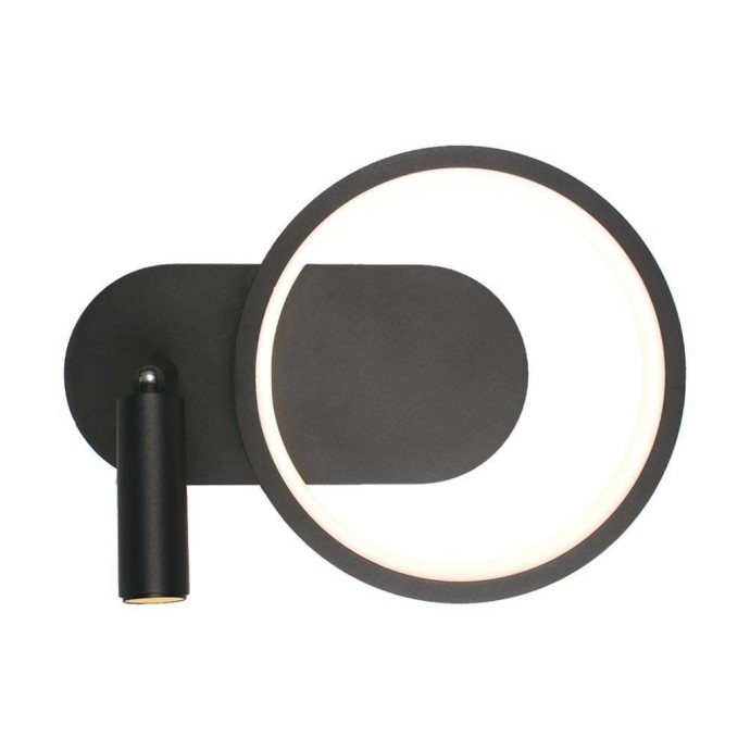 Lampada LED da muro 14W con faretto 360° nera V-TAC VT-7906
