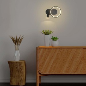 Lampada LED da muro 14W con faretto 360° nera V-TAC VT-7906 - foto 2