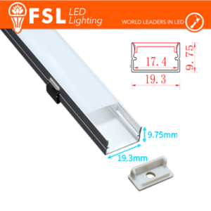 Kit profilo alluminio a U 6063 2m cover opale 220V FSL - foto 3