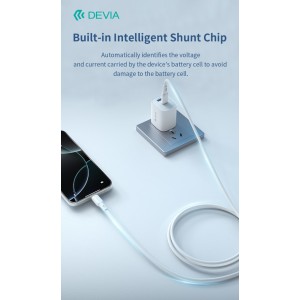 Cavo USB-C a USB-C 60W 1,2 m Bianco Devia EC632 - foto 6