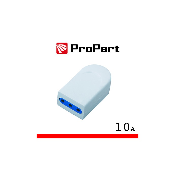Presa 10A 2P+T bianca 250V ProPart-El