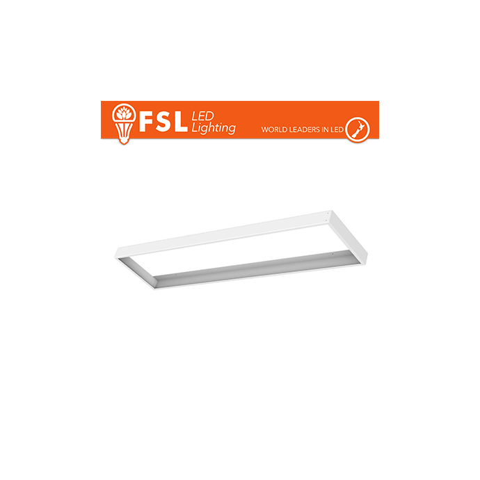 Cornice per pannello LED 120x30x6cm bianca FSL