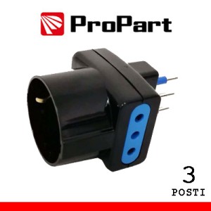 Adattatore triplo 10A 250V...