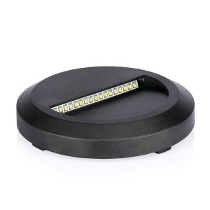 Faretto LED segnapasso rotondo 2W IP65 nero V-TAC VT-1142 - foto 7