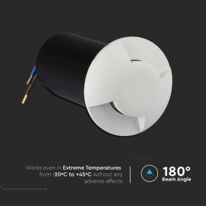Faretto LED segnapasso da interramento 1W 12V IP67 V-TAC VT-1161 - foto 4
