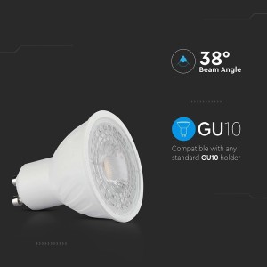 Faretto LED GU10 6W 445 lm 38° Bianco V-TAC VT-227-N-N - foto 5