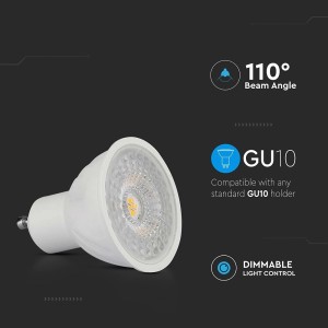 Faretto LED GU10 6W dimmerabile 445 lm V-TAC VT-247D-N-N - foto 6