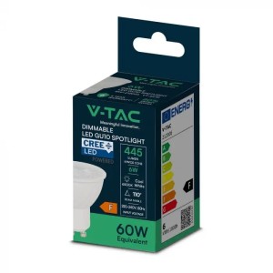 Faretto LED GU10 6W 110° dimmerabile V-TAC VT-247D - foto 3