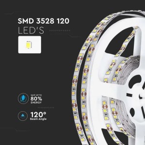 Strip LED 8W/m 12V 5 m V-TAC VT-3528-IP20 - Bobina da 5 m - foto 11