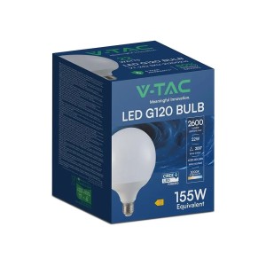 Lampadina LED E27 22W 2600lm G120 V-TAC VT-242 - foto 2