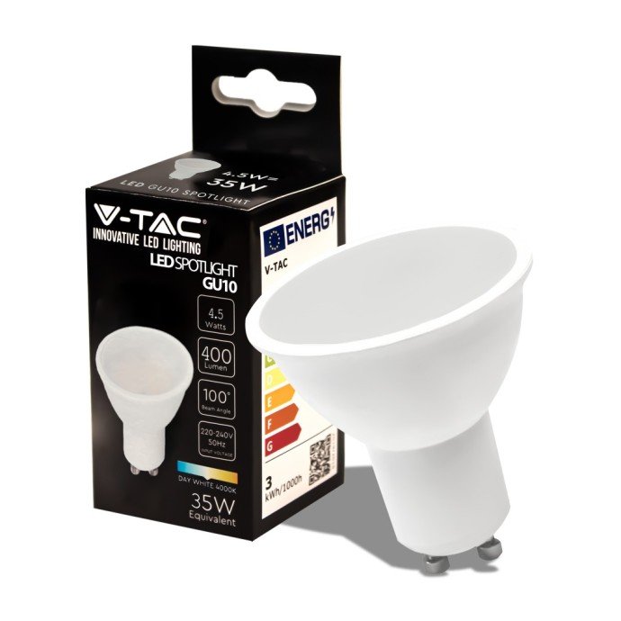 Faretto LED GU10 4,5W 400 lm V-TAC VT-205