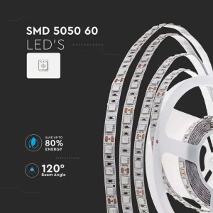 Strip LED SMD5050 11W/m 12V 5m V-TAC VT-5050-IP20 - Bobina da 5 m - foto 7