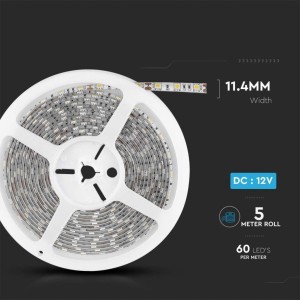 Strip LED 11W/m 12V IP65 5m V-TAC VT-5050-60-IP65 - Bobina da 5 m - foto 11