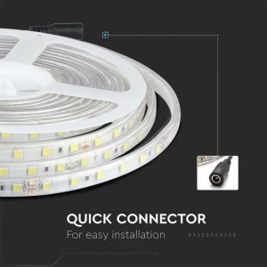 Strip LED SMD5050 10W/m 5m 24V IP65 V-TAC VT-5050-60-IP65 - Bobina da 5 m - foto 11