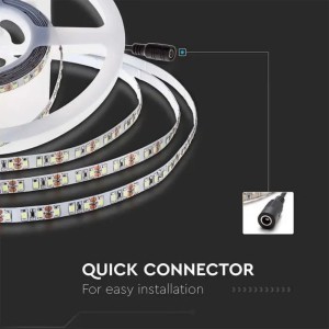Striscia LED 8W/m 24V 5m IP20 V-TAC VT-2835 - Bobina da 5 m - foto 6