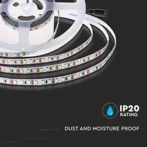 Striscia LED 12W/m 24V 168 LED/m 5m V-TAC VT-2835-168 - Bobina da 5 m - foto 7
