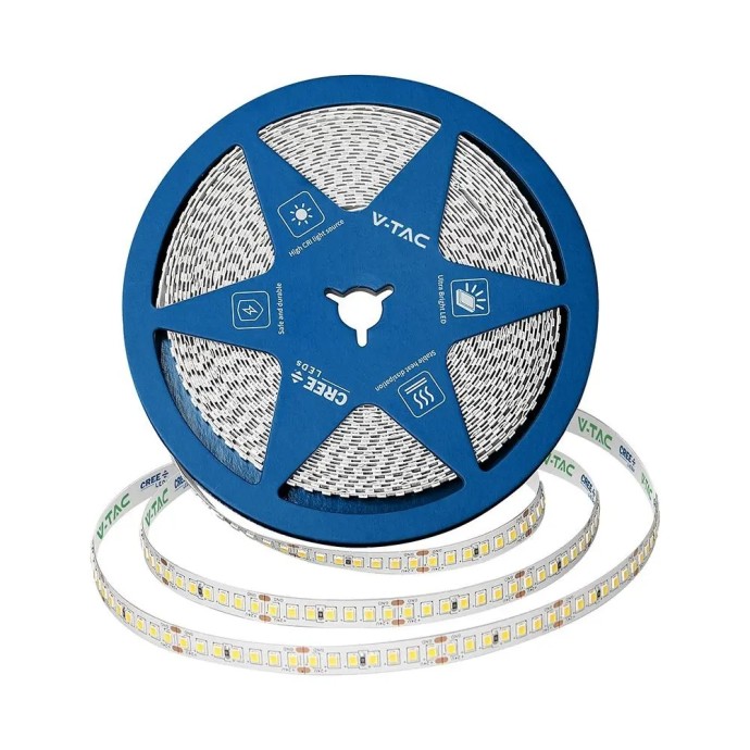 Striscia LED 12W/m 24V 10m 168 LED/m V-TAC VT-2835 168 - Bobina da 10 m